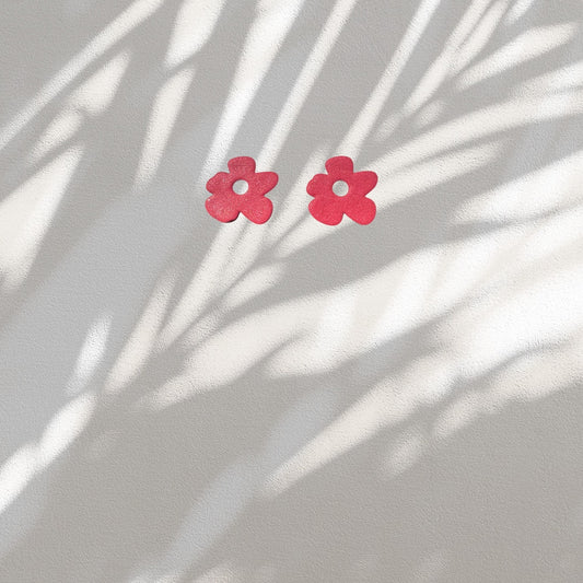 Charm Flor Rojo Destellos